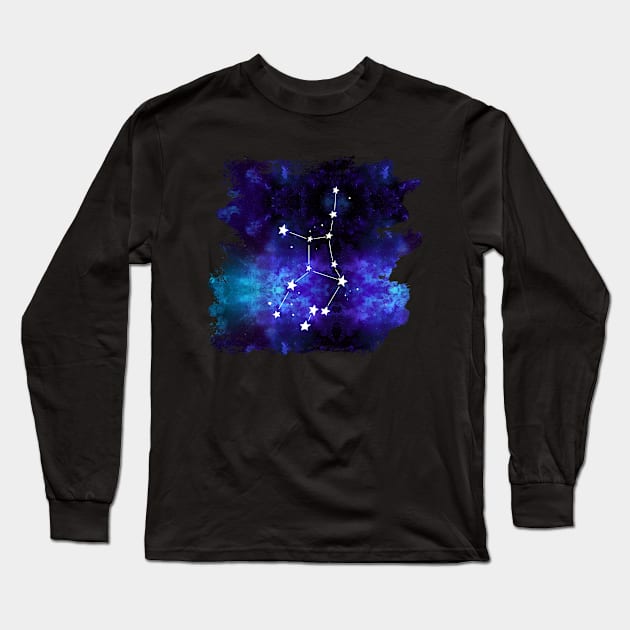 Virgo Galaxy Long Sleeve T-Shirt by joyandgrace